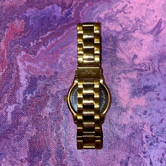 Kenneth Cole Gold Toned Crystal Accented Ladies Watch - Picture 7 of 9
